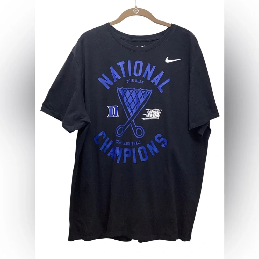 Duke 2015 National Championship ss crewneck Collectible T-shirt. XXL